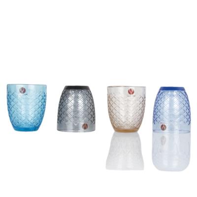 China Home Decor Handmade Color Solid Color Water Glass Viable Glass Tumbler for sale