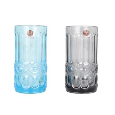 China High Sustainable Handmade Ball Glass Drinking Glass Tall Mug Colored Glass for sale