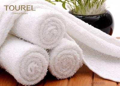 China Luxury Bath Terry Cloth Hand Towels White Face Flannels For Hilton Hotel for sale