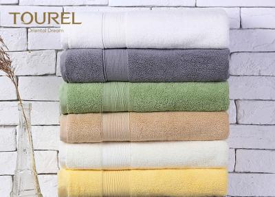 China Plain White Colorful Hotel Hand Towels 100% Cotton Luxury Bath Towels for sale