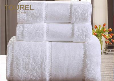 China White 100% Cotton High Quality Bath Towels Embroidery Fancy Design for sale