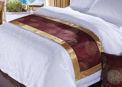 China Four Seasons Hotel 3d Bed Scarf Runner Polyester Bedding Fabric Characteristic Pattern for sale