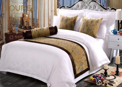 China Jacquard Premium Quality Hotel Bed Runners Sheet Sets Yellow for sale