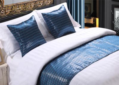 China Shining Imitated Silk Bed Runner Luxury Decorative For Hotel for sale