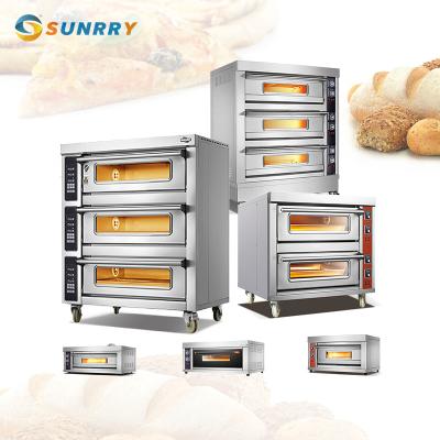 China Electric Bakery Gas Bread Baking Oven 1 2 3 Layer Industrial Commercial Bakery Baking Oven For Sale for sale