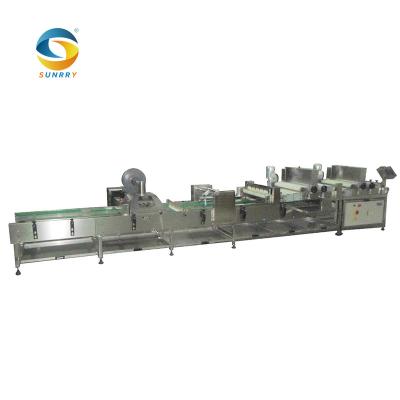 China Sunrry Bread Production Line Bread Making Machine and Bakery Dough Moulder Tray Rowing Machine for sale