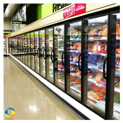 China OEM/ODM Double Sided Professional Grocery Stores Equipment Custom Supermarket Shelves Refrigerator Equipment For Supermarket for sale