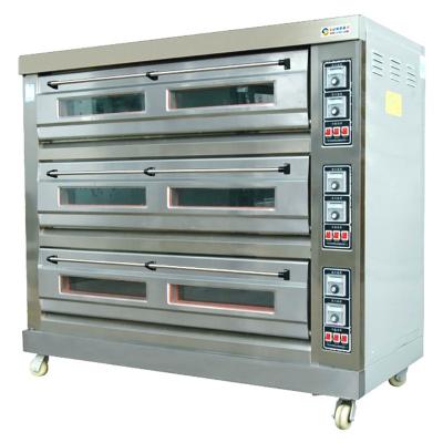 China Hotel Restaurant Commercial Catering Kitchen Catering Equipment CE Certified 3 Decks 9 Trays Electric Cooker Baking Oven for sale