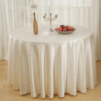 China 2021 waterproof best selling jacquard table decoration covers wedding jacquard tablecloth dining fancy tablecloths for sale