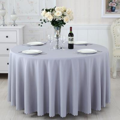 China Waterproof For Party Luxury Washable Polyester Waterproof 120 Round Tablecloths For Weddings Decorations for sale