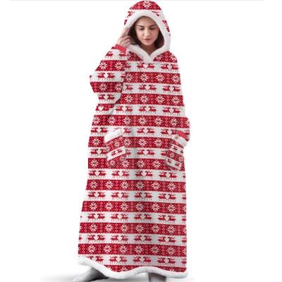 China 2022 wearable oversized hoodie custom sublimation print hoodie cover for sale