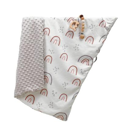 China PORTABLE personalized minky bubble stitch baby blanket for sale