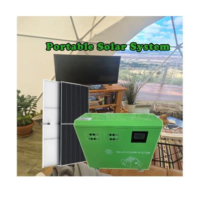 China Portable Home Off Grid Generator Banks Solar Power System With Solar Panel Solar Energy System for sale