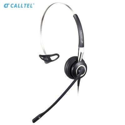 China Headband Style With Mono Single Earphone Business Call Center With Microphone Calltel Voip Headset for sale