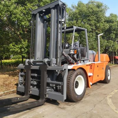 China VIFT Hotels brand 2 step mast 3000mm lift height automatic transmission diesel forklift 15 ton 16 ton 18 ton with paper roll flange for sale