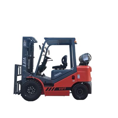 China Hotels Forklift 2 Ton 5000 Engine 2.5 Ton Row 4 Pound LPG Gas Forklift Propane Forklift For USA Market for sale