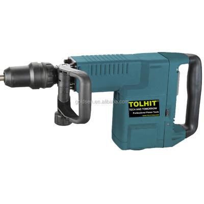 China TOLHIT 220-240v 1500w 25J 52mm Concrete Breaking Breaker SDS MAX Electric Drill Machine Hammer 5202C for sale