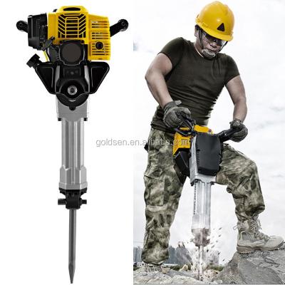 China TOLHIT 1900w 52cc Professional Portable Gasoline Hammer Drill Rig Petrol Jack Hammer Petrol Jack Hammer for sale