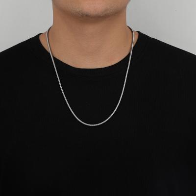 China NEULRY Hiphop Personality Hip Hop Stainless Steel Necklace Around Thick Snake Bone Chain Men's Necklace for sale