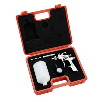 China Paint Spray Gun Diy Paint Spray Gun Set HVLP Spray Gun Kit With Mini Regulator Wrench Brush for sale