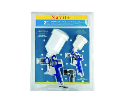 China Paint Spray Gun NA2002b+NA2003 HVLP Spray Gun Kit for sale