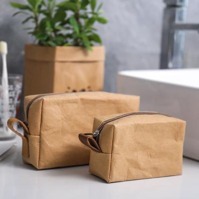 China New Ins recyclable high-end wind sense, portable, simple, large-capacity waterproof toiletry bag, high-grade waterproof kraft paper for sale