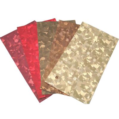 China Hot sale waterproof single color doll polish embossed pvc coated paper for wine box book notebook cover paper for sale