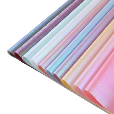 China Wholesale Colorful Silk Flower Illusion Paper Waterproof Bouquet Wrapping Paper High Quality Offset Printing Waterproof Blank for sale