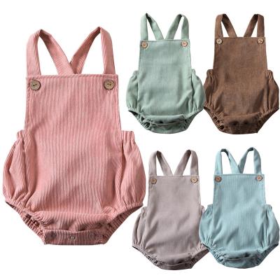 China MIOZING Infant Toddler Baby Boy Girl Sleeveless Jumpsuit Toddler Baby Boy Girl Summer Playsuit Newborn Regular Suit Newborn Baby Clothes for sale