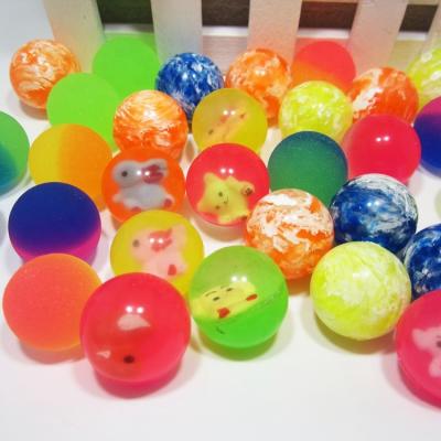 China Bouncy Vending Machine Bulk Bouncy Ball Rubber Balls Toys 27mm Eco-friendly Bouncy Ball for sale