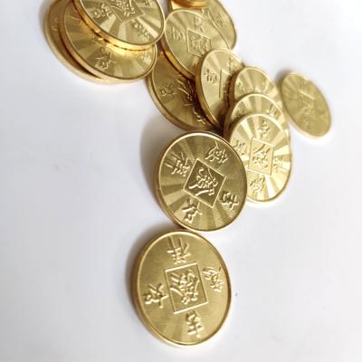 China Hot Selling Custom Metal Coins, Bronze Color Low Price Custom Tokens For Game Machine Acceptor for sale