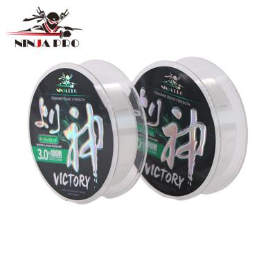 China Cheap Line Float Marker NINJAPRO 100M Transparent Fishing Line Super Strong Monofilament Nylon Fishing Line for sale