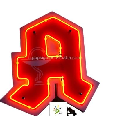 China Back Panel A Letter Pharmacy Neono Indoor Acrylic Sign for sale