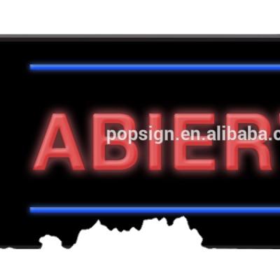 China Flash Abierto Best Indoor Sale Fluorescent Led Neon Sign for sale