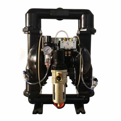 China Automotive Industry DN40 Aluminum Pneumatic Pneumatic Powder Dry Diaphragm Pump for sale