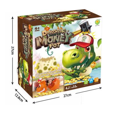 China Like the picture desktop toys dinosaur shaped money pot with color box education toys for sale