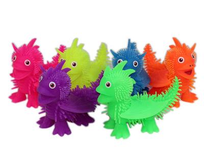 China The Other Tpr Dragon Toy Animals Small Funy Kids Cute Toy TPR Soft Fluffy Ball Puller Creative for sale