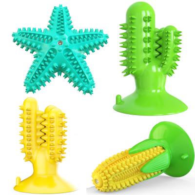 China Sustainable Multiple Styles Sucker Toothbrush Eco Friendly Toy Pet Chew Toys Interactive Dog Toy for sale