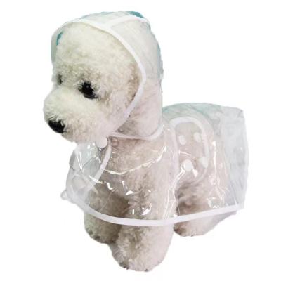 China Wholesale 6 Size Puppy Puppy Multicolor Viable Outdoor Pu Dog Waterproof Raincoat For Dog Raincoat for sale