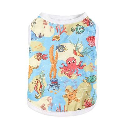 China Viable Breathable Multi-sizes Fruit Pattern T-shirt Summer Dog Clothes Designer Wholesale Dog Clothes for sale