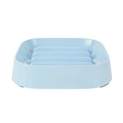 China Sustainable Multiple Designs Anti-Clog Square Dog Bowl High Quality Slow Feeder Food Pet Rolls Feeders for sale