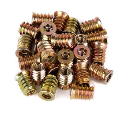 China Heavy Industry Hex Thread Insert Nut For Wood Furniture Insert Molding for sale