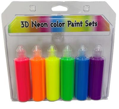 China Glitter Drawing Liquid Washable Fluorescent Glue Assorted Colors For Kids Non Toxic for sale