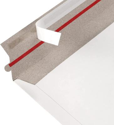 China Custom C4 C5 DL A4 A5 Kraft White Cardboard Mailing Envelope Paper Rigid Cardboard Mailer Envelope For Document File for sale