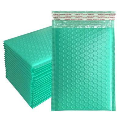 China Amazons best seller list 4x8 inch 50 pack bubble mailers with logo green matte poly bubble mailers ready to ship for sale