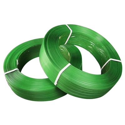 China 2023 new arrival High Quality Green PET Strapping Plastic Packing Belt 16/19/25 For Big Box heavy machine engine Packing for sale