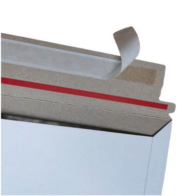 China Custom Flat Expandable Paper Cardboard Mailer Rigid Mailing Packaging Shipping Envelope cardboard paper envelope for sale