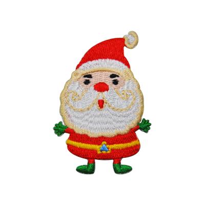 China 3D Christmas Santa Embroidered Patches For Clothing 2021 With High Quality for sale