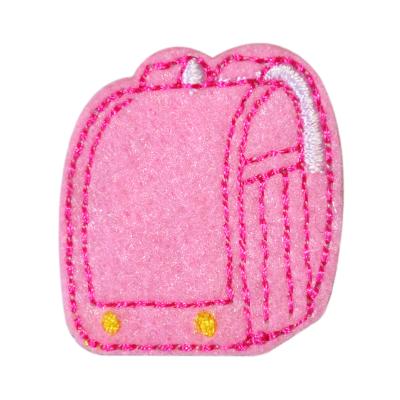 China 2020 Best Selling Custom Pink 3D Patch Bag Patch For Clothing Accessories for sale