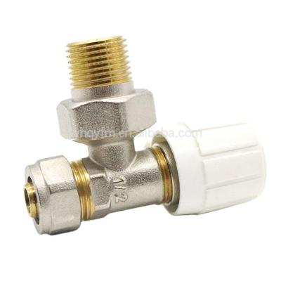 China TAIZHOU QIOMGYU General Nickel Plated Brass Thermostatic Radiator Valve for sale